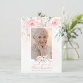 Elegant Hartelijk dank voor het sympathie voor Flo Bedankkaart (Staand voorkant)