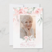 Elegant Hartelijk dank voor het sympathie voor Flo Bedankkaart (Voorkant)