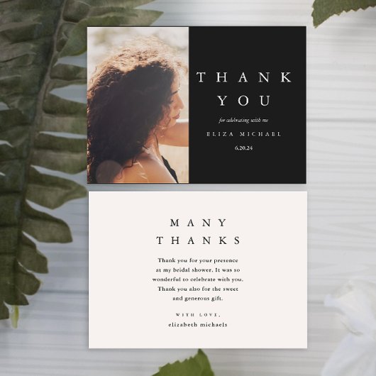 Elegant Hartelijk dank voor het Vrijgezellenfeest Bedankkaart