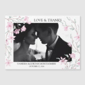 Elegant Hartelijk dank voor uw bruiloft Foto Magno (Voorkant)