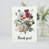 Elegant Hartelijk dank voor uw kleurrijke  wilde b Bedankkaart (Staand voorkant)