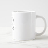 Elegant hartontwerp grote koffiekop (Rechts)