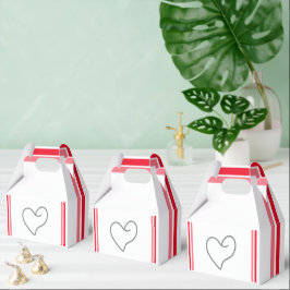 Elegant Hartvormig Ontwerp Bedankdoosjes