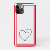 Elegant Hartvormig Ontwerp Case-Mate iPhone Case (Achterkant)