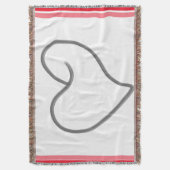 Elegant Hartvormig Ontwerp Deken (Voorkant Verticaal)