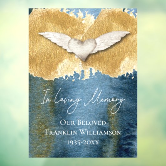 Elegant hartwonden die geheugen-Herdenkingsauto li Raamsticker (Vel 3)