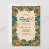 Elegant Harvest Pumpkin Celebration Kaart (Voorkant)