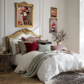 Elegant Hatter Top Hat Red Rose Portrait Tissuepapier