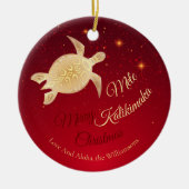 Elegant Hawaiian Christmas Keramisch Ornament (Voorkant)
