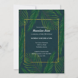 Elegant Hawaiian Luau-uitnodigingen Kaart