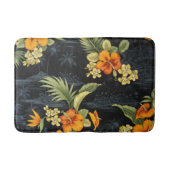 Elegant Hawaiian Oranje Hibiscus Flower Pattern Badmat (Voorkant)