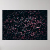 Elegant Hazy Lila & Blauw Botanische Bloemenkunst Poster (Voorkant)