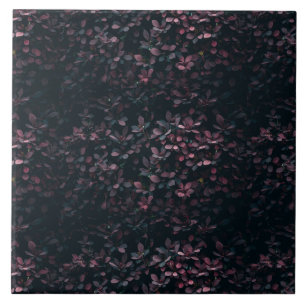 Elegant Hazy Lila & Blauw Botanische Bloemenkunst Tegeltje