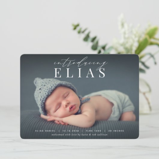 Elegant Headline | Aankondiging van de foto ter ge (Staand voorkant)