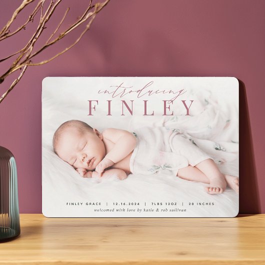 Elegant Headline | Aankondiging van de foto ter ge