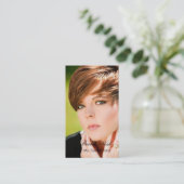 Elegant Headshot Visitekaartje (Staand voorkant)