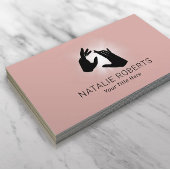 Elegant Healing Hands Dusty Roos Massage Spa Salon Visitekaartje