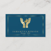 Elegant Healing Hands Yin Yang symbool Visitekaartje (Voorkant)