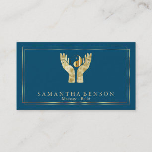 Elegant Healing Hands Yin Yang symbool Visitekaartje
