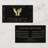 Elegant Healing Hands Yin Yang symbool Visitekaartje (Voorkant / Achterkant)