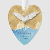 Elegant Heart Angel Wings houdt van geheugen Keepo Ornament (voorkant)