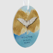 Elegant Heart Angel Wings Loving Memory Keepomwill Ornament (voorkant)