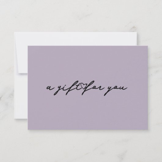 Elegant Heart Beauty Gift Muted Certificate Kaart (Voorkant)