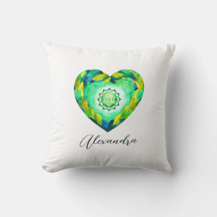 Elegant Heart Chakra Green Anahata Kussen