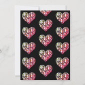 ELEGANT HEART COLORED WEDDING INVITATIONS KAART (Achterkant)