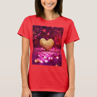 Elegant Heart Design T-shirt