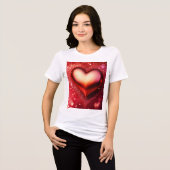 Elegant Heart Design T-Shirt – Show uw liefde in (Voorkant volledig)