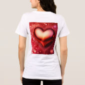 Elegant Heart Design T-Shirt – Show uw liefde in (Achterkant)