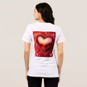 Elegant Heart Design T-Shirt – Show uw liefde in (Achterkant volledig)
