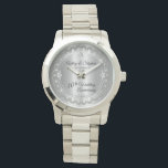 Elegant Heart Diamonds 10th Wedding Jubileum Horloge<br><div class="desc">Opulent elegance lijsten dit 10e trouwverjaardagsontwerp in een uniek diamantontwerp met een centrumachtergrond met een ruitdiamant met faux toegevoegde sparkles op een tinkleurige gradiënt. Origineel ontwerp door Holiday Hearts Design (gereserveerde rechten). Let erop dat alle opschriften gedrukt zijn en alleen gemaakt zijn om zo echt mogelijk te lijken in een...</div>