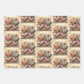 Elegant Heart Inpakpapier Vel (Voorkant)