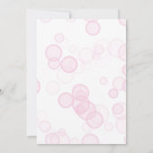 Elegant Heart Parels Prosecco Bruisende Bruidsfees Bedankkaart (Achterkant)