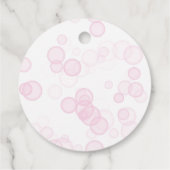 Elegant Heart Pearls Prosecco Bruisende Bruidsfees Bedankjes Labels (Achterkant)