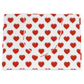 Elegant Heart Shape Large Gift Bag Groot Cadeauzakje (Voorkant)