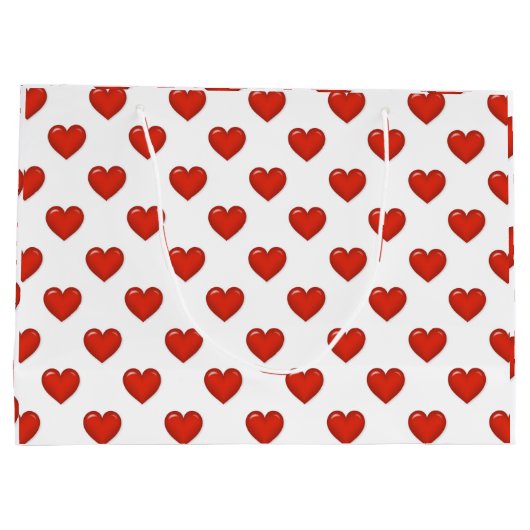 Elegant Heart Shape Large Gift Bag Groot Cadeauzakje (Achterkant)