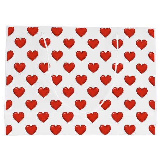 Elegant Heart Shape Large Gift Bag Groot Cadeauzakje (Achterkant)