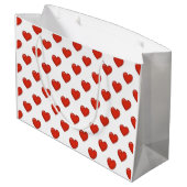 Elegant Heart Shape Large Gift Bag Groot Cadeauzakje (Achterkant Gekanteld)