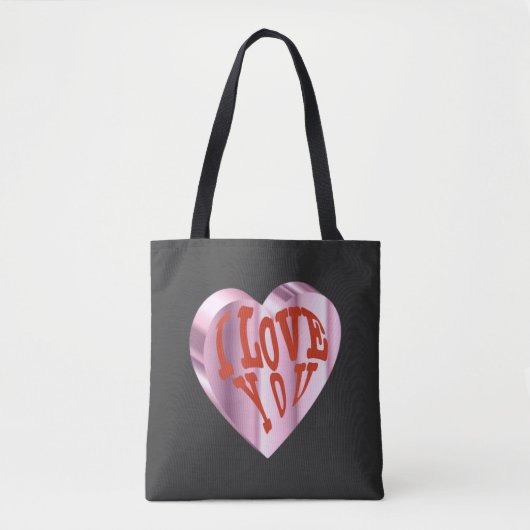 Elegant Heart Tote Bag (Voorkant)