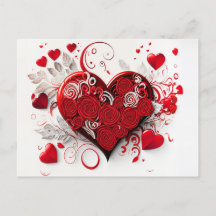 Elegant Hearts Briefkaart