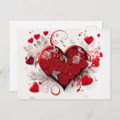 Elegant Hearts Briefkaart (Voorkant / Achterkant)