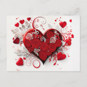 Elegant Hearts Briefkaart (Voorkant)