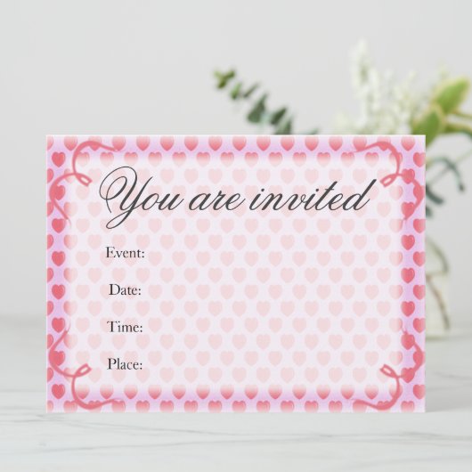 Elegant Hearts Kaart (Staand voorkant)