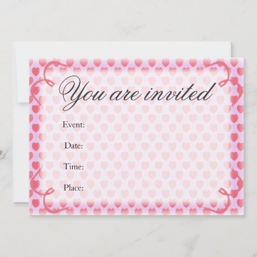 Elegant Hearts Kaart (Voorkant)