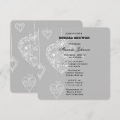 Elegant Hearts Kaart (Voorkant / Achterkant)