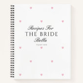 Elegant  Hearts Vrijgezellenfeest Cadeaurecept Notitieboek (Voorkant)