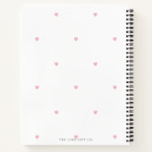 Elegant  Hearts Vrijgezellenfeest Cadeaurecept Notitieboek (Achterkant)